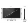 Sharp 4K Ultra HD QLED MiniLED televizorius | 55JP7265E | 55 colio | Google TV | UHD