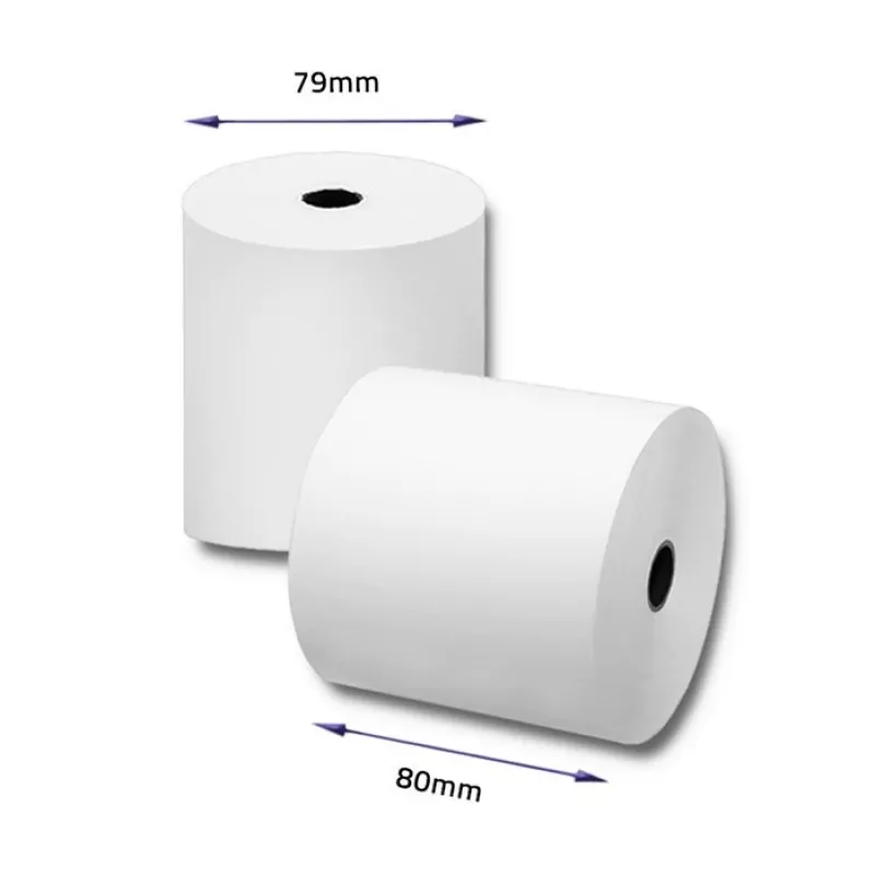 Qoltec 51892 Terminis popieriaus rulonas 80 x 80 | 55g/m2 | 10 vnt. | be BPA