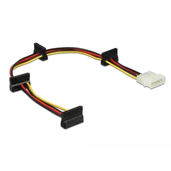DeLOCK maitinimo šaltinis - vidinis maitinimo šaltinis, 4 kontaktų (S) į SATA maitinimą (R) - 40 cm - įvairiaspalvis (60142)