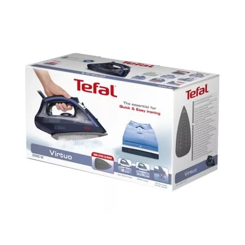 Tefal Virtuo FV 1713 garinis lygintuvas Dry & Steam 2000 W mėlynas