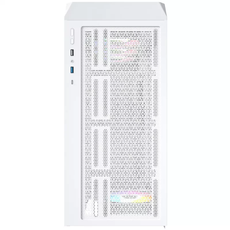 PC korpusas Montech X5 Midi Tower Baltas ATX 3x140mm ventiliatoriai