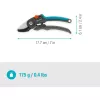 Genėjimo žirklės GARDENA PremiumCut 12240-20 priekalas sausai medienai, pilka/turquoise