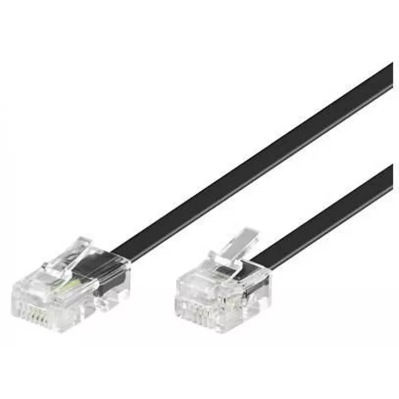 Telefono laidas Microconnect MPK451S RJ11 RJ45 1m juodas