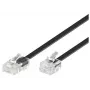 Telefono laidas Microconnect MPK451S RJ11 RJ45 1m juodas