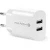 Įkroviklis 2x USB 2,4A 12W baltas