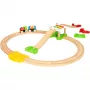 Traukinukas medinis su vaivorykštiniu tiltu Ravensburger BRIO 7312350337273, įvairiaspalvis, nuo 1,5 m.