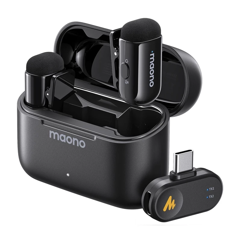 Belaidė mikrofono sistema Maono WM622 PC2 – aukštas jautrumas, mažas triukšmas, 48 kHz / 16 bitų garsas