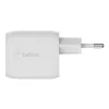 Belkin WCH011vfWH belaidis greitasis AC įkroviklis nešiojamam kompiuteriui, išmaniajam telefonui, planšetei, balta spalva, vidaus naudojimui