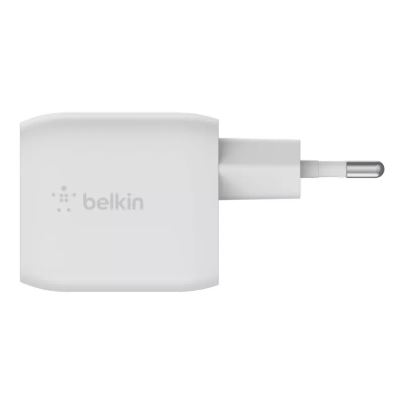 Belkin WCH011vfWH belaidis greitasis AC įkroviklis nešiojamam kompiuteriui, išmaniajam telefonui, planšetei, balta spalva, vidaus naudojimui