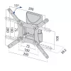 TV laikiklis sieninis iki 37 colių 20 kg TB-152E max VESA 200x200