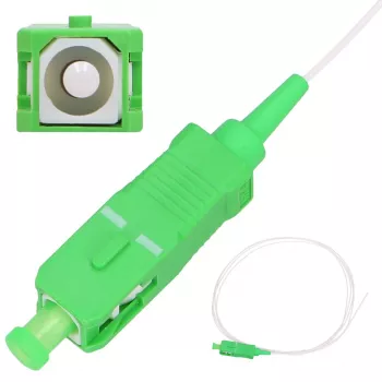 Pigtail SC/APC vienmodis Extralink G.657.A1 900µm FTTH 1,5m, Easy strip, baltas