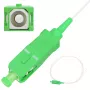 Pigtail SC/APC vienmodis Extralink G.657.A1 900µm FTTH 1,5m, Easy strip, baltas