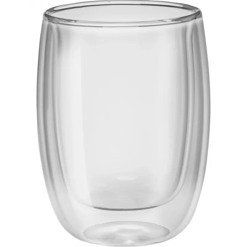 Dvigubo sienelės borosilikatinis stiklinis indas ZWILLING 39500-076, 200 ml, skaidrus, 2 vnt. rinkinys