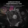 Ventiliatorius Corsair RS140 14 cm juodas 330-1700 RPM 0,11-3,46 mmH2O