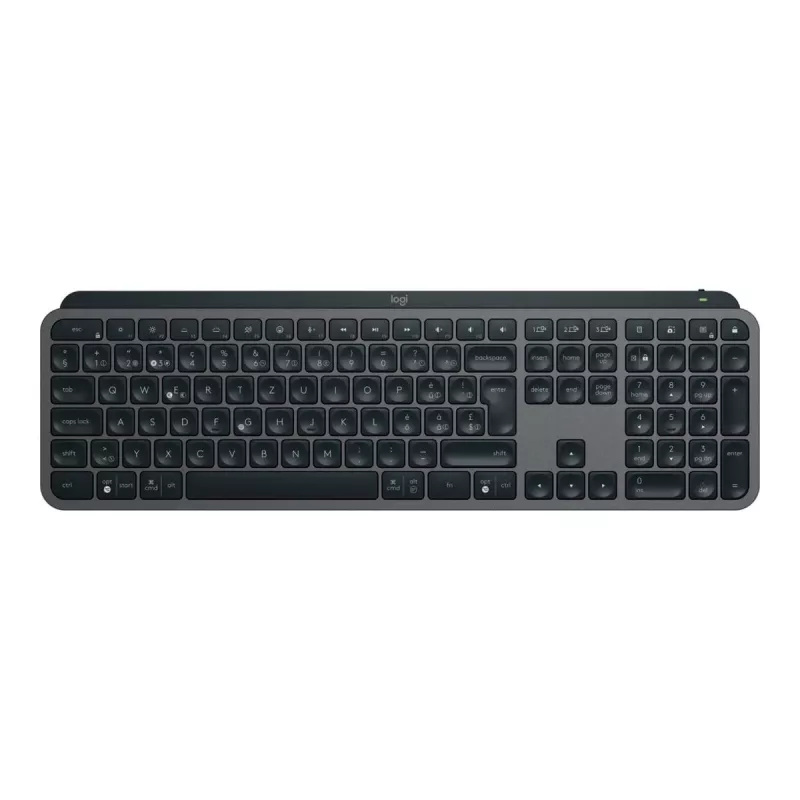 Logitech MX Keys S belaidė klaviatūra RF + Bluetooth QWERTZ Šveicarijos išdėstymas grafitas (920-011571)