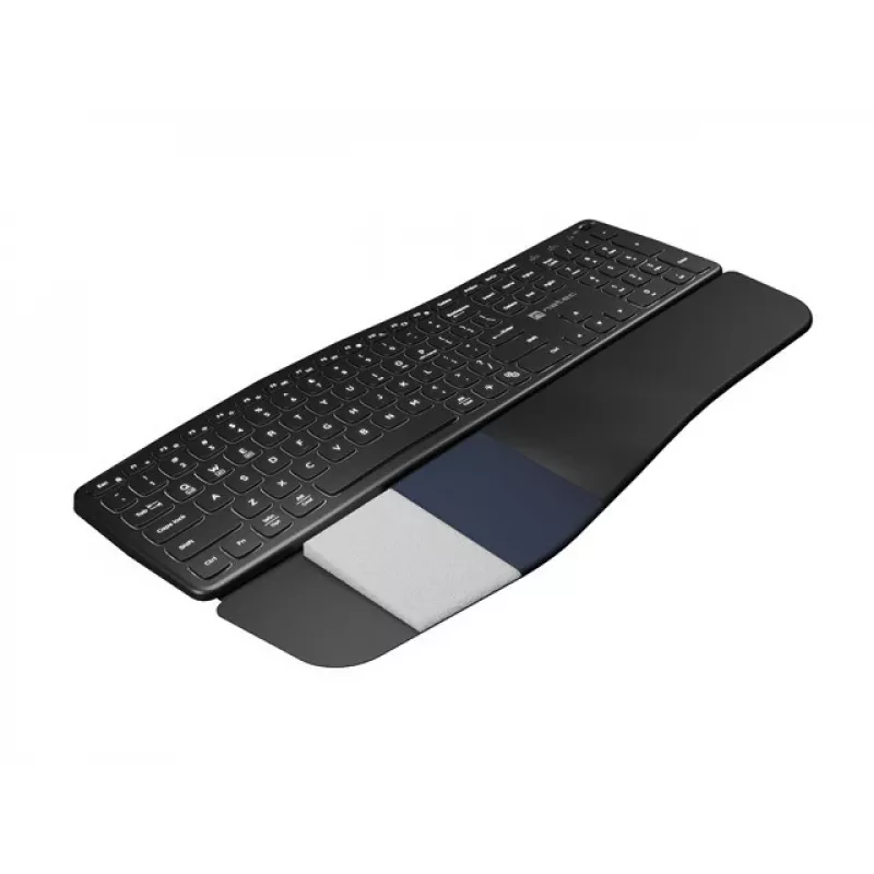 NATEC PORIFERA belaidė klaviatūra, QWERTY US International, juoda