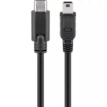 USB laidas Goobay 67989 0,5 m Mini-USB B į USB C juodas