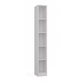 Vientisa knygų lentyna REGAŁ R25 25 cm balta