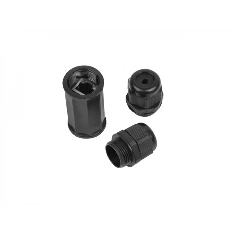 RJ-45 lyties keitiklis Lanberg AD-RJ45-OS6-IP67 juodas