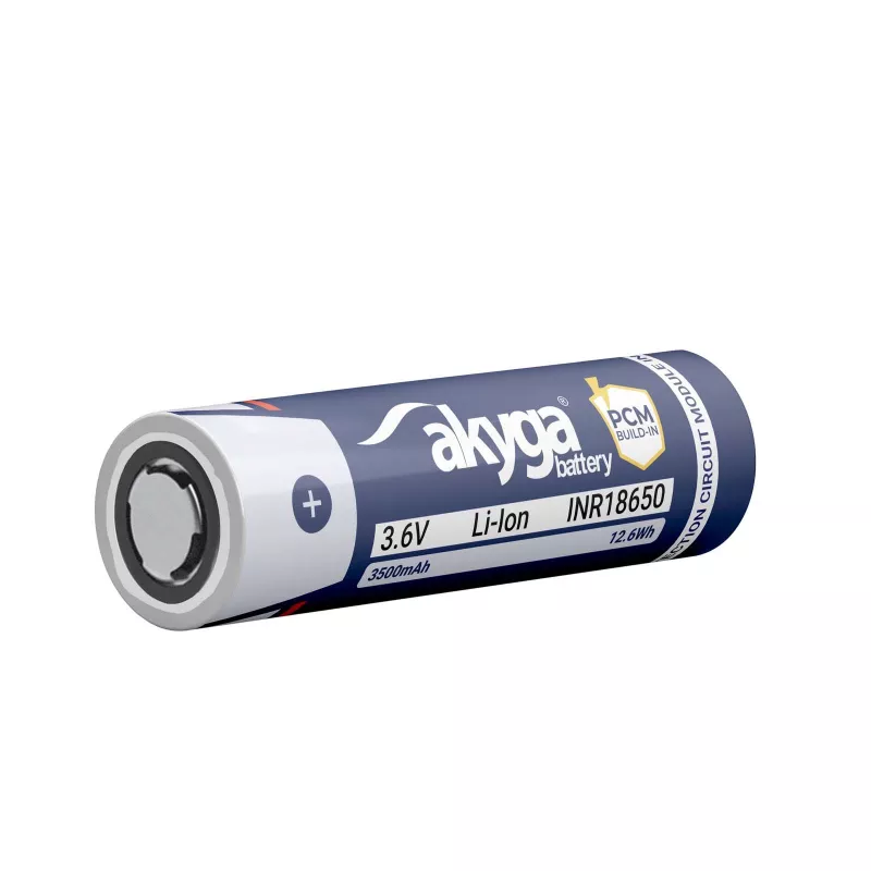 Akyga AKY2465 INR18650-35M-PCM Li-Ion 18650 akumuliatorius 3,6 V 3500 mAh su PCM apsauga