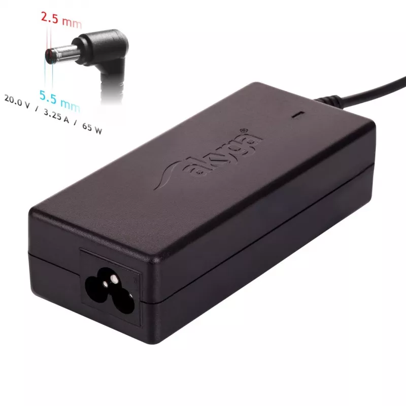 Akyga AK-ND-17 maitinimo adapteris / keitiklis 65 W, juodas
