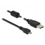 USB laidas DeLOCK 84900 USB 2.0 0,5 m USB A Micro-USB B juodas