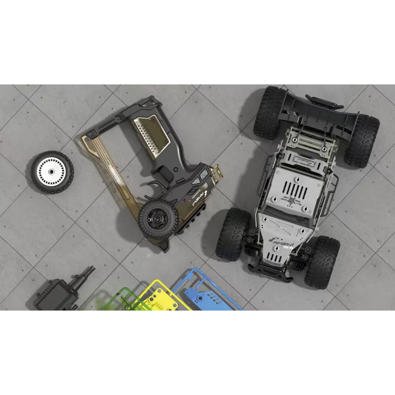 Radijo bangomis valdomas automobilis Buggy Amewi CoolRC DIY Stone Buggy 2WD 1:18 elektrinis 8+