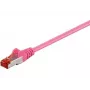 Microconnect SSTP6005PI tinklo kabelis, rožinis, 0,5 m, Cat6 S/FTP (S-STP)