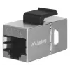 Keystone modulis LANBERG KSF5-3000 – Cat5e F/UTP plokščias kabelis, RJ-45 moteriška, juoda