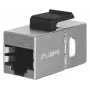 Keystone modulis LANBERG KSF5-3000 – Cat5e F/UTP plokščias kabelis, RJ-45 moteriška, juoda
