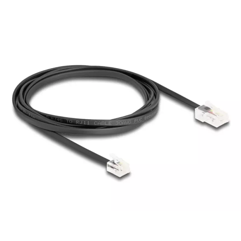Telefono laidas DeLOCK 88036 RJ45 į RJ11 2m juodas