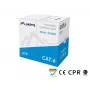 Tinklo kabelis LANBERG Cat6 U/UTP LCU6-11CU-0305-S, 305 m, 23 AWG, pilkas, HDPE apvalkalas