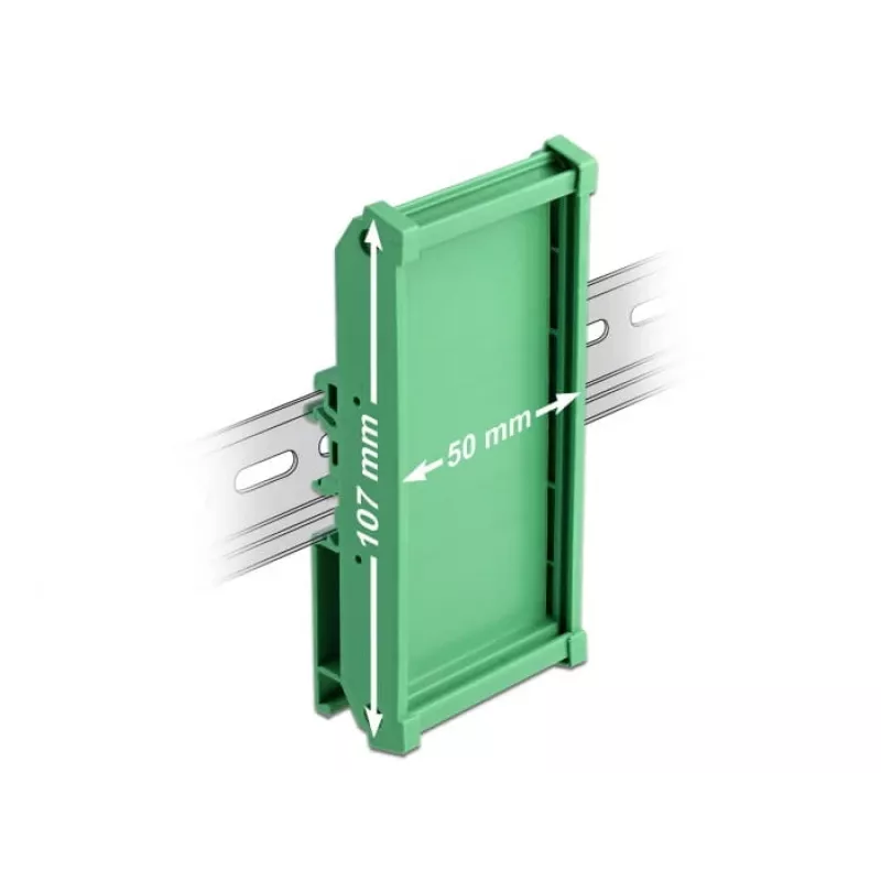 Laikiklis plokštėms DeLOCK 66572 107 mm DIN bėgiui