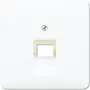 Jung CD 569-1 UA WW – sieninis RJ-45 lizdo įdėklas, baltas