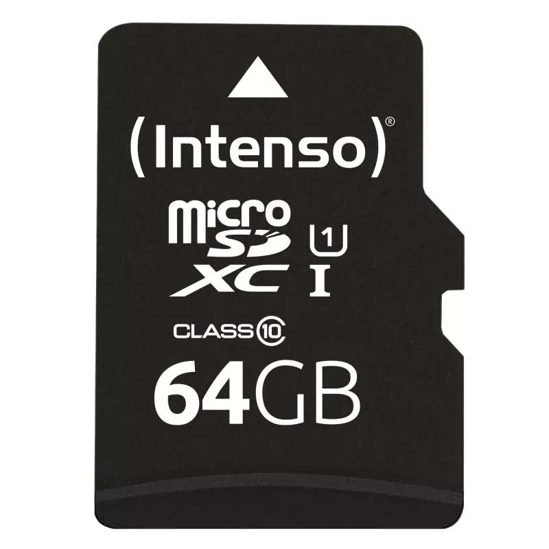 Intenso 64GB MicroSDXC UHS-I Class 10 atminties kortelė 3423490