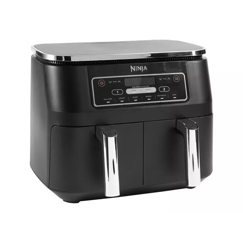 Ninja AF300 Double 7,6 L Atskiras 1690 W Karšto oro gruzdintuvė Juoda