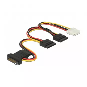 Vidinis maitinimo kabelis DeLOCK 60171 0,2 m SATA 15-pin Kištukas