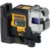 Belaidis kelių linijų lazerinis nivelyras DeWalt DCLE14301GB 3×180° kryžminės linijos, 18V, žalios linijos, integruota Powerstack Li‑Ion baterija