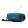 Nešiojamas stereofoninis garsiakalbis GEMBIRD SPK-BT-17-G – Bluetooth 5.1, 5 W RMS, 1200 mAh, MicroSD, FM, AUX