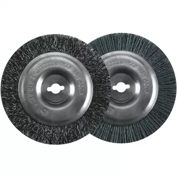 Šepetėlių rinkinys Einhell 3424115 plieninis ir nailoninis, apvalūs, 2 vnt.