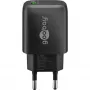 USB-A QC greitasis įkroviklis (18 W) (juodas)