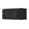 Sieninis montažinis stovas LANBERG WF03-5304-10B 19 colių 4U juodas, stiklinės durys