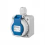 MENNEKES Elektrotechnik GmbH & Co. KG Sieninė dėžė Schuko 10863 16A 2P+E 230V DWD Mėlyna (10863)