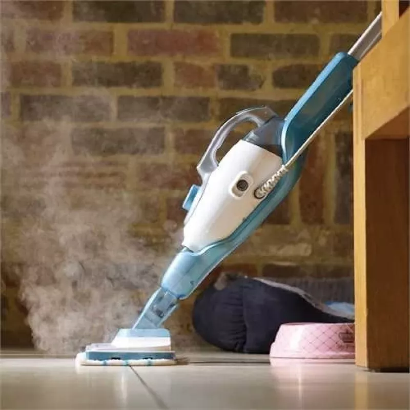 Garinis šluotvynis Black & Decker FSMH1351SM-QS — 1300 W, 0,5 l bakelis, 6 m laidas, 9-in-1 kietoms grindims