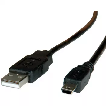 ROLINE USB 2.0 kabelis, A tipo – 5 kontaktų Mini, 1,8 m (11.02.8719)