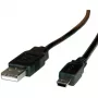 ROLINE USB 2.0 kabelis, A tipo – 5 kontaktų Mini, 1,8 m (11.02.8719)