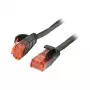 Patch kabelis RJ45 CAT6 250MHz 5m juodas UTP (U/UTP) PVC plokščias Synergy 21