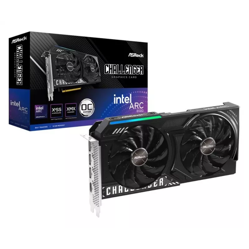 ASRock Challenger Intel Arc B580 12GB OC vaizdo plokštė