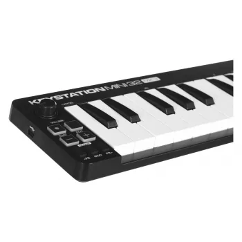 M-AUDIO Keystation Mini 32 MK3 MIDI klaviatūra 32 klavišai USB Juoda, Balta