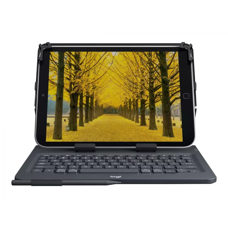 Logitech Universal Folio su integruota klaviatūra 9–10 colių planšetėms, itališkas QWERTY išdėstymas